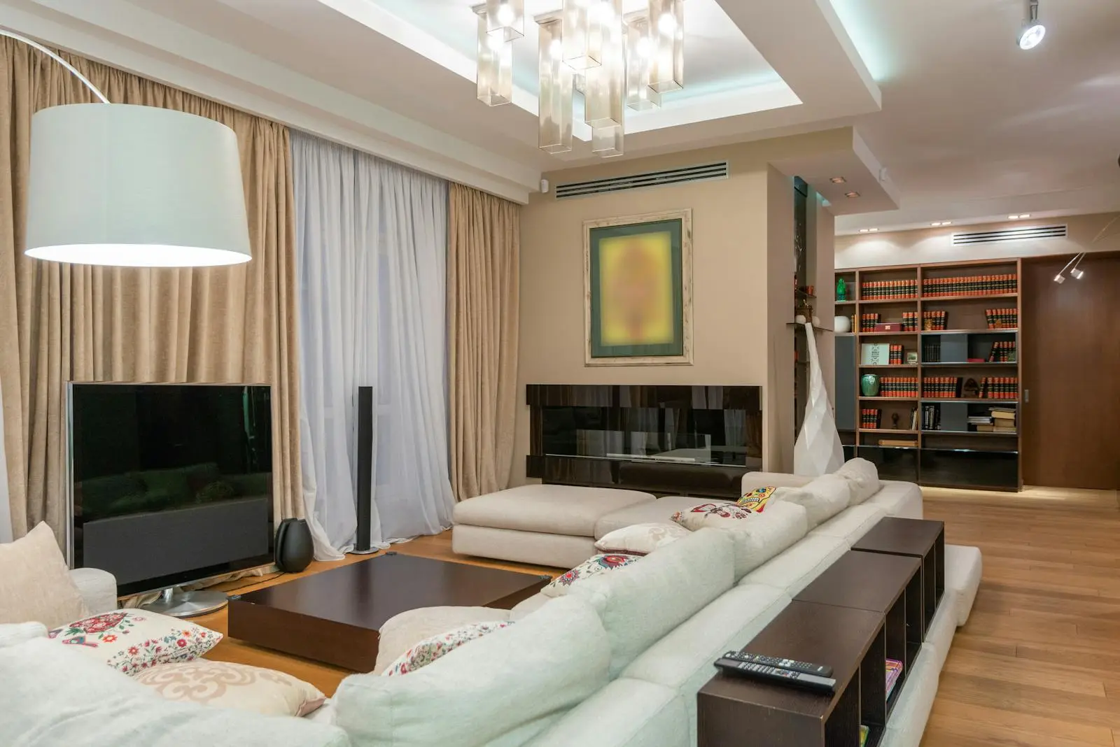 Comfortable, modern living room